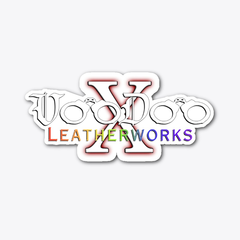 Voodoo Leatherworks 10 year anniversary logo sticker