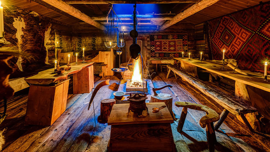 a recreation of a medieval tavern